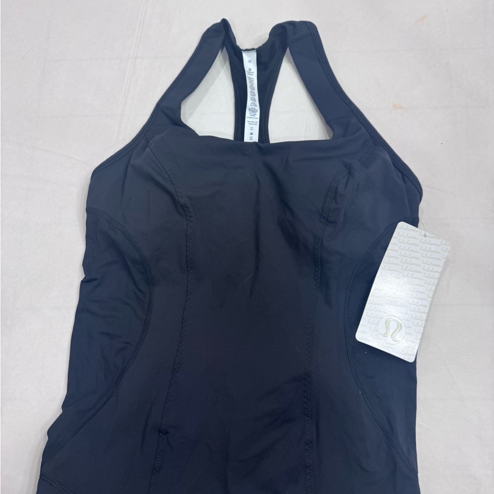 NWT | Lululemon | Black Racerback Athletic Tank | size 10
